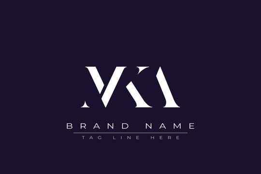 MKA abstract letter logo design. This logo is designed by three abstract letters.