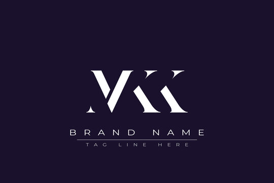 MKK abstract letter logo design. This logo is designed by three abstract letters.