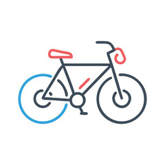 Fototapeta premium bicycle icon, bicycle flat illustration - simple vector illustration of bicycle , perfect for icons and logos