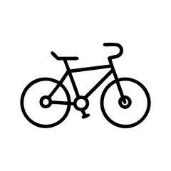 Obraz premium bicycle icon, bicycle flat illustration - simple vector illustration of bicycle , perfect for icons and logos