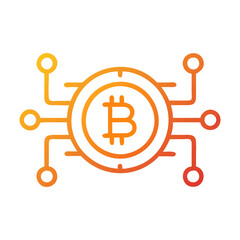 bitcoin icon, bitcoin flat illustration - simple vector illustration of bitcoin , perfect for icons and logos
