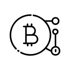 bitcoin icon, bitcoin flat illustration - simple vector illustration of bitcoin , perfect for icons and logos