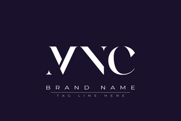 MNC abstract letter logo design. This logo is designed by three abstract letters.