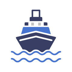 boat icon, boat flat illustration - simple vector illustration of boat , perfect for icons and logos