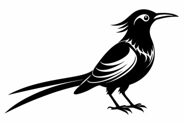 Obraz premium sunbird line art silhouette vector illustration