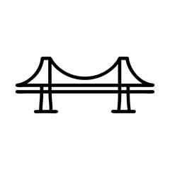 bridge icon, bridge flat illustration - simple vector illustration of bridge , perfect for icons and logos