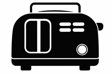 toaster line art silhouette vector illustration