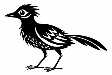 weaverbird line art silhouette vector illustration