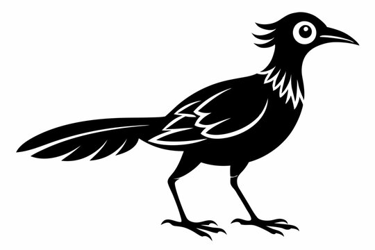 weaverbird line art silhouette vector illustration