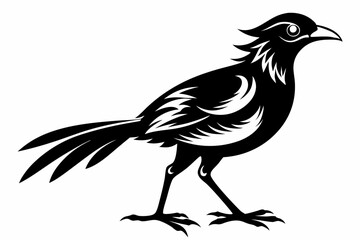 Obraz premium weaverbird line art silhouette vector illustration
