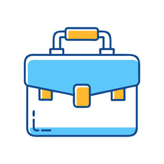 business suitcase icon, business suitcase flat illustration - simple vector illustration of business suitcase , perfect for icons and logos