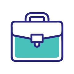 business suitcase icon, business suitcase flat illustration - simple vector illustration of business suitcase , perfect for icons and logos