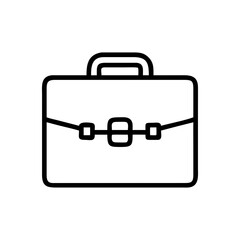 business suitcase icon, business suitcase flat illustration - simple vector illustration of business suitcase , perfect for icons and logos