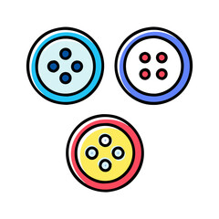 buttons and patches icon, buttons and patches flat illustration - simple vector illustration of buttons and patches , perfect for icons and logos
