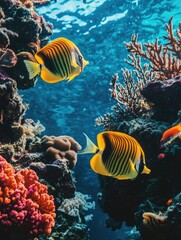 Obraz premium Fish on Coral Reef