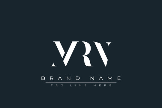 MRN abstract letter logo design. This logo is designed by three abstract letters.
