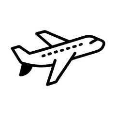 airplane icon, airplane flat illustration - simple vector illustration of airplane , perfect for icons and logos