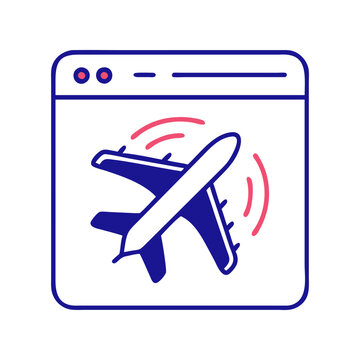 airplane mode icon, airplane mode flat illustration - simple vector illustration of airplane mode , perfect for icons and logos
