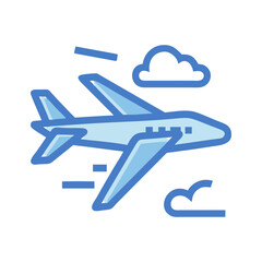 air transportation icon, air transportation flat illustration - simple vector illustration of air transportation , perfect for icons and logos