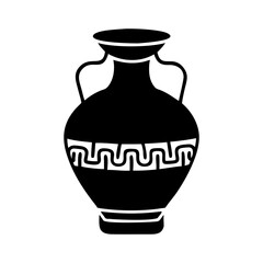 ancient pottery icon, ancient pottery flat illustration - simple vector illustration of ancient pottery , perfect for icons and logos