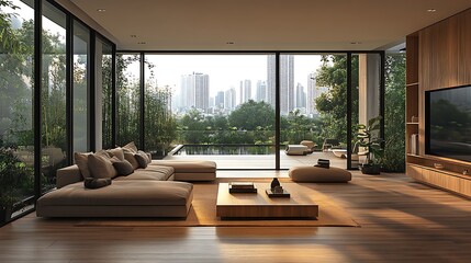 Opulent living room with elegant furnishings high resolution hd design