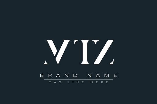 MTZ abstract letter logo design. This logo is designed by three abstract letters.
