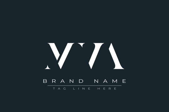 MVA abstract letter logo design. This logo is designed by three abstract letters.