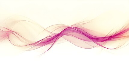 Abstract rendering of smooth flowing magenta and purple color lines