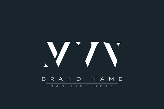 MVN abstract letter logo design. This logo is designed by three abstract letters.