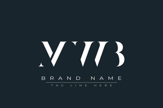 MWB abstract letter logo design. This logo is designed by three abstract letters.