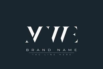 Obraz premium MWE abstract letter logo design. This logo is designed by three abstract letters.