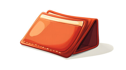 Empty wallet illustration concept on white background for financial articles and presentations