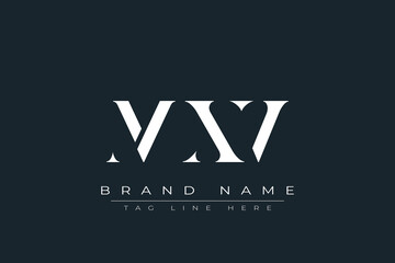 MXV abstract letter logo design. This logo is designed by three abstract letters.