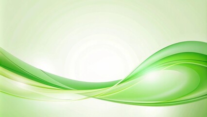 Fototapeta premium Green Curved Background Design for PowerPoint Presentations