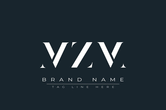 MZM abstract letter logo design. This logo is designed by three abstract letters.