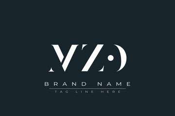 MZO abstract letter logo design. This logo is designed by three abstract letters.