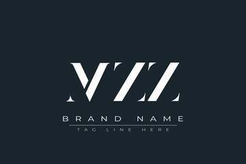 MZZ abstract letter logo design. This logo is designed by three abstract letters.