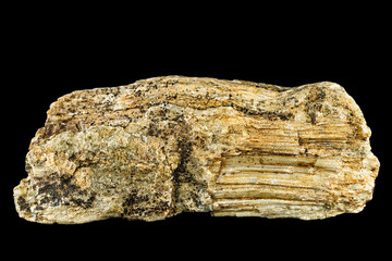 Asbestos mineral specimen with fibrous texture and natural formation.