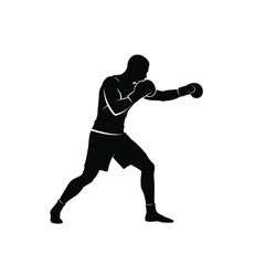 boxer with boxing gloves