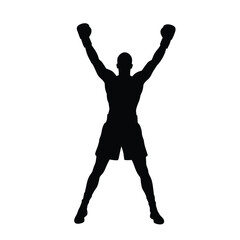 boxer with boxing gloves