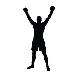 boxer with boxing gloves