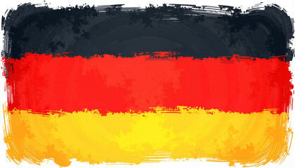 Germany flag with organic textures, eco-friendly design concept