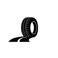 car tire isolated on white