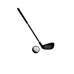 golf club and ball