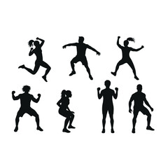 silhouettes of people