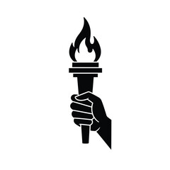 burning candle in a hand