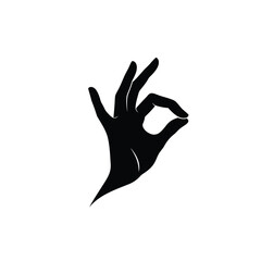 hand silhouette vector