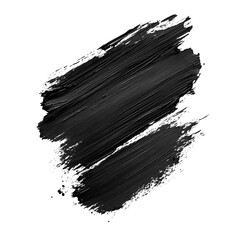 Abstract Black Paint Stroke Texture, Artistic Brushstrokes, Dark Background