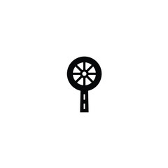 Obraz premium vector illustration of a steering wheel