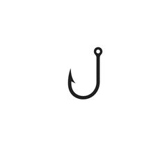 fishing hook isolated on white